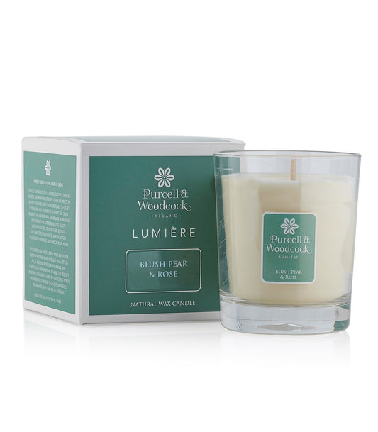 Purcell & Woodcock Lumiére Blush Pear & Rose Candle