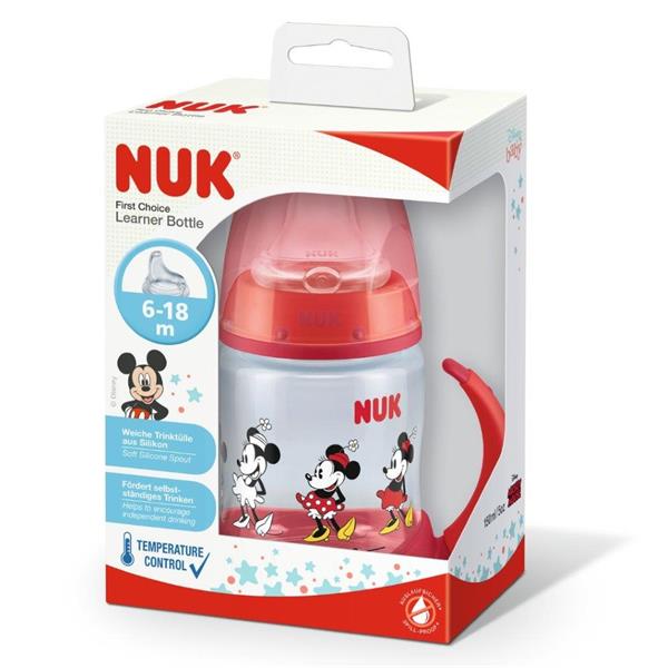 NUK First Choice Learner Bottle Minnie Mouse - 6-18 months