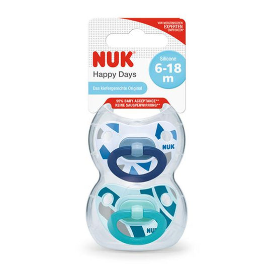 NUK Happy Kids Soother Silicone - Size 2 - 6-18 months