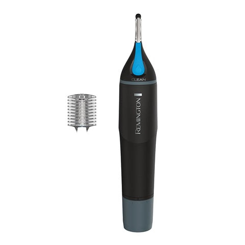 Remington Ear & Nose Trimmers  - black trimmers with blue top. With trim gaurd accessory.