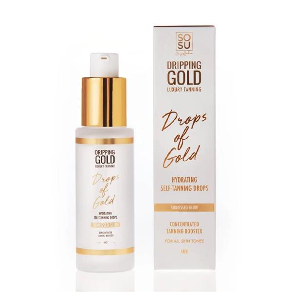 SOSU Drops of Gold Face Tan Drops
